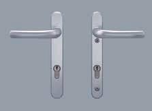 available in silver and gold Lever handle