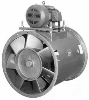 Fan, C-faced motor with internal vane section Page 11 Series 54, Belt Drive, Type VA,