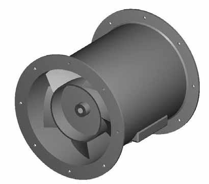 Series 25 Miniature Vaneaxial Blower Series 25 Solid Cast Aluminum Impeller Applications Handling relatively clean and corrosive-free air at temperatures not exceeding the motor rating.