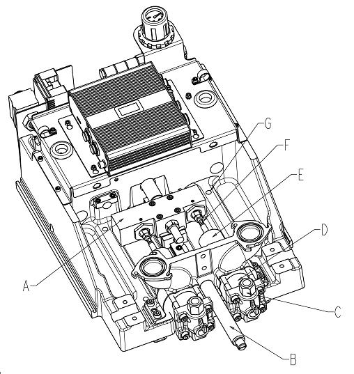 Component Identification A Drive Block B Hydracheck (optional) C Check Valve D Cylinder (Metering Tube) E Rear Bearing F Phase Adjustment Screw/Locking Nut G Mounting Hole in Base Frame Figure 4: