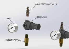 (109-067) Precision regulator kit (0-30 PSI) Part number: 110-090 REFERENCE PART NUMBER: R125-5PB Precision pressure regulator (0-30 psi) 1/8 npt.