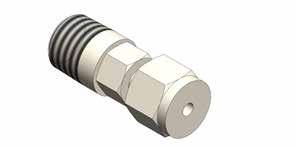 1/8 Dispense Tube Fitting Part number:101-055 Thermocouple 1/4 NPT male x 1/8 tube 316 Stainless Steel Thermocouple-thru.