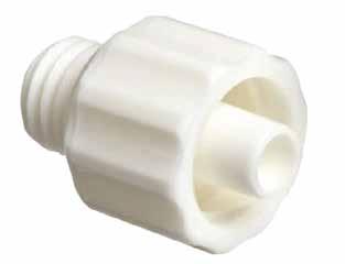 Needle Adapter 10-32 Thread Part Number: 101-027 ADAPTER 14 Reference Part Number: ADAPTER\014 Male LUER integral lock ring to 10-32 special tapered thread White nylon Needle