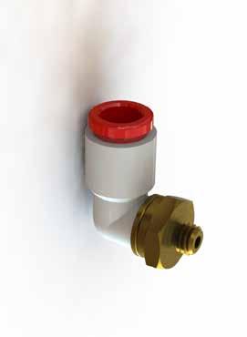 10-32 male 1/4 tube push to connect Brass 90 Part Number: 101-074 Nylon and