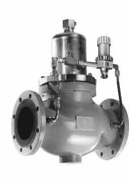 Self-operated Pressure Regulators Pressure reducing valve with pilot valve Type 2333 Excess pressure valve with pilot valve Type 2335 Pressure set points from 1 to 28 bar, suitable for liquids,