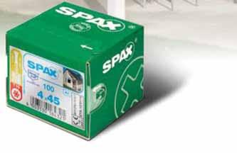 Made in Germany The SPAX tip head can be nicely countersunk and ensures a perfect