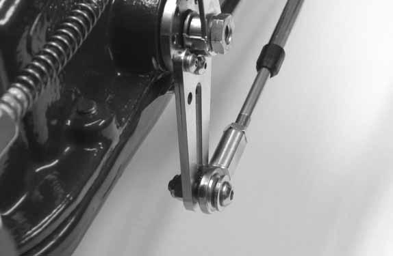 Use this adjustment routine until the bolts will pass freely in and out of both of the rod ends and the quad lever and trans arm.