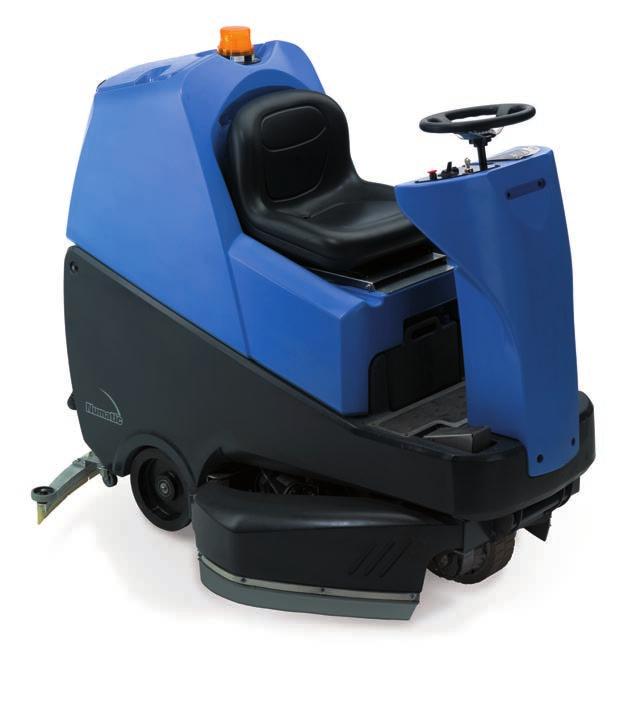 TTV 678 Vario Automatic Scrubbers TTV 678 Ride-on Scrubber With three adjustable scrubbing widths, 26", 30" and 34", and onboard storage for two squeegees, 30" and 40", it fits through any door and