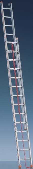 correctly snapped in. The bottom ladder section must be positioned on the wall side. 3.