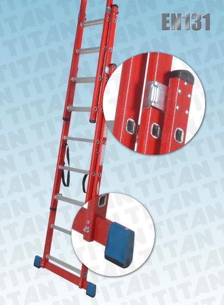 TITAN CODE F306-18 F307-21 Reform Ladders Fibreglass FIBREGLASS EN131 FOR TRADE USE Combination ladders which offer