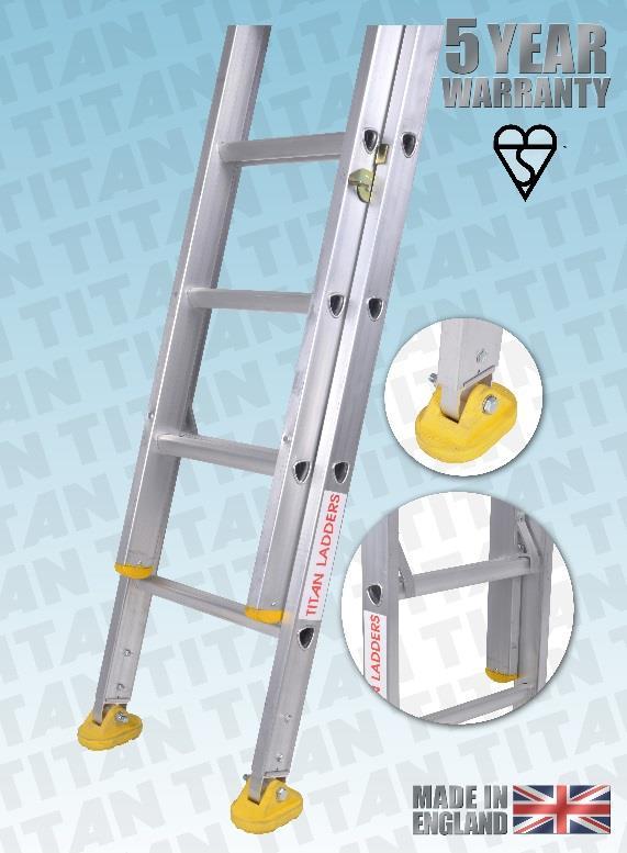 TITAN CODE CLA-2.5D-3.0D-3.5D-4.0D 4.5D-5.0D-5.5D Classic Trade Ladder Aluminium Ladders for Trade use A range of ladders made to the exacting procedures demanded by the European Standard.