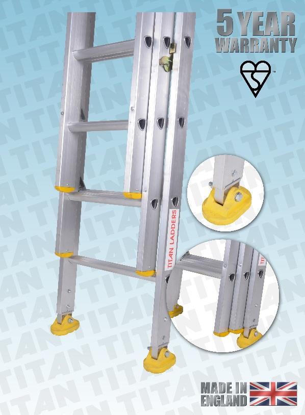 TITAN CODE CLA-2.5T-30T-35T-4.0T Classic Trade Ladder Aluminium Ladders for Trade use A range of ladders made to the exacting procedures demanded by the European Standard.