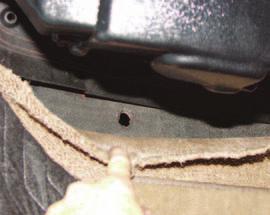 Install the two supplied grommets for the evaporator lines, place a small bead of silicone or