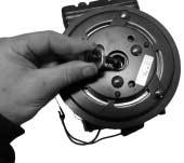 Place the pulley over the clutch and align the keyway. Attach the pulley using the provided hardware.
