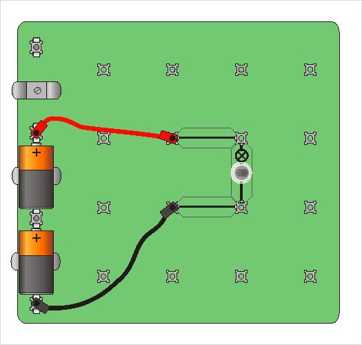 WORKSHEET 5 Make a circuit using a battery and a bulb. ws5c Trace the path of electricity with your finger. What happens if you reverse the battery? Does the bulb light up differently?