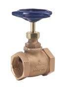 TM Gate, check, low pressure valves & y-strainers GLOBE VALVES Bronze Globe Valve Traditional & no lead bronze 200 CWP, 125 WSP to 350 F max temp ANSI/NSF 372 (T-421NL) T-421 Part No.