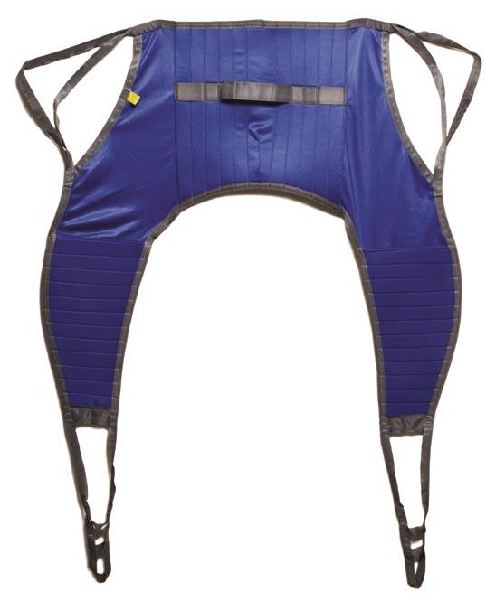 Hoyer Compatible Padded Slings Hoyer Compatible Padded Slings Deluxe closed cell padding with four point loops for comfort and safety Available with or without head support Durable polyester material