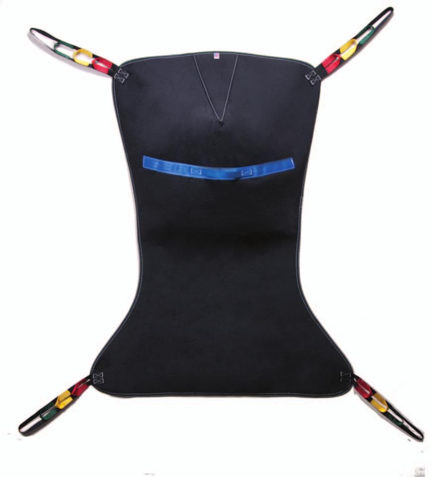 Full- Fabric Sling Full- Fabric Sling Fully padded fabric that offers a soft yet supportive surface Offers full head and neck support For use with 4-point spreader option Designed to meet the