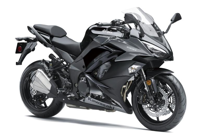 2017 SPORT NEW MODEL Candy lime green / metallic carbon gray metallic spark black/ Metallic graphite gray The Kawaskai Ninja 1000 ABS has been thoroughly refined with key chassis updates and the