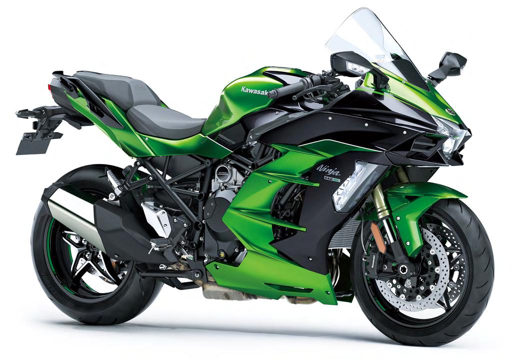 The Ninja H2 SX shifts from a pure performance design of the Ninja H2, and the Ninja H2 R