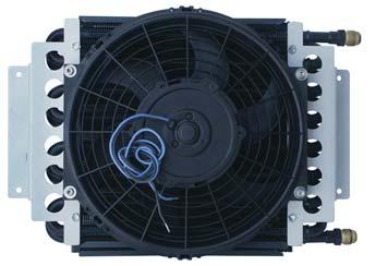 Electric Warrior Oil System The Electric Warrior features a 16 pass oil cooler and 10" swept design electric fan.