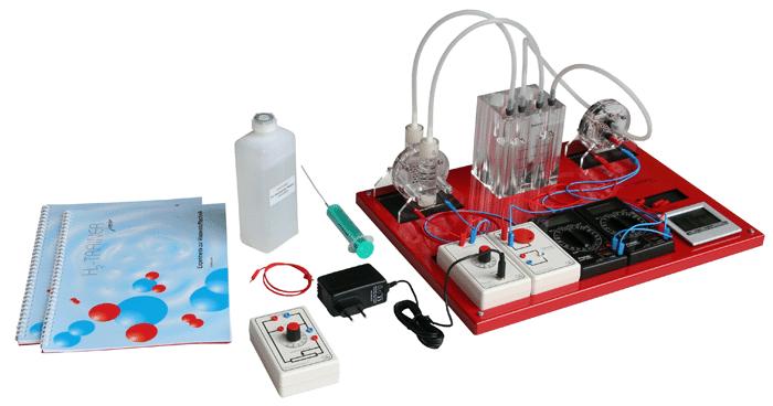 Hydrogen - Fuel Cell Trainer AE 102 Hydrogen - Fuel Cell Trainer Perform classroom demonstrations and oversee student experiments using an electrolyser and fuel cell.