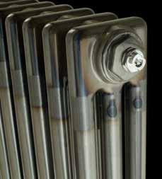 3 Column Vertical Raw Metal 5 YEAR 5 YEAR 16 The impact of Revive two-column vertical radiators in a lacquered, raw metal finish give an added dimension to design. Highly efficient Length No.