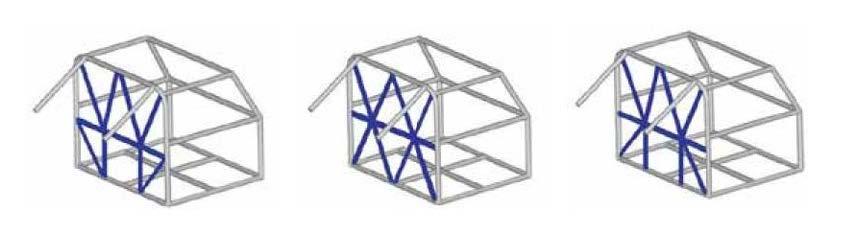This structure shall incorporate at least four longitudinal tubes of at least 38mm x 2.