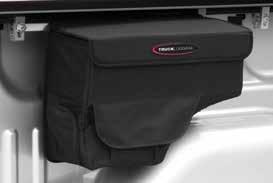 This cargo bag comes with plastic floor panels and inserts for customizable support and organization, and also sports an open pocket in the front.