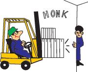 Stop & sound your horn at bind corners. Use traffic mirrors.