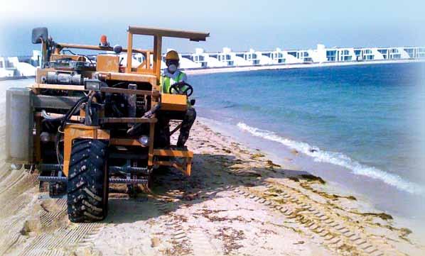 28-29 Tower Light BEACH / SAND CLEANER A sand cleaning machine, beach cleaner, or (colloquially) sandboni is a vehicle that drags