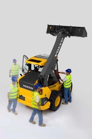Work with your Volvo skid steer loader. Cab door The side door is the entire length of the cab.