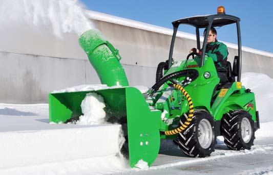 New 2010 Property maintenance Snow Blowers Avant snow blower is an efficient attachment for snow removal from sidewalks, foot paths, road and similar places where the snow must be spread out evenly.