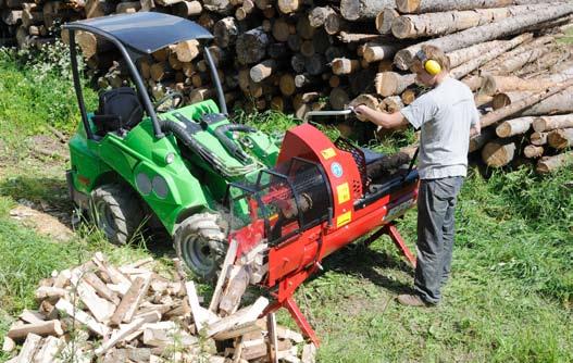 Groundcare Log Cutter/Splitter Avant log cutter/splitter is a very efficient firewood making machine. It combines a chain saw and a hydraulic log splitter.