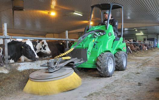 Farming Carousel Broom The hydraulically operated carousel broom is a useful attachment when sweeping