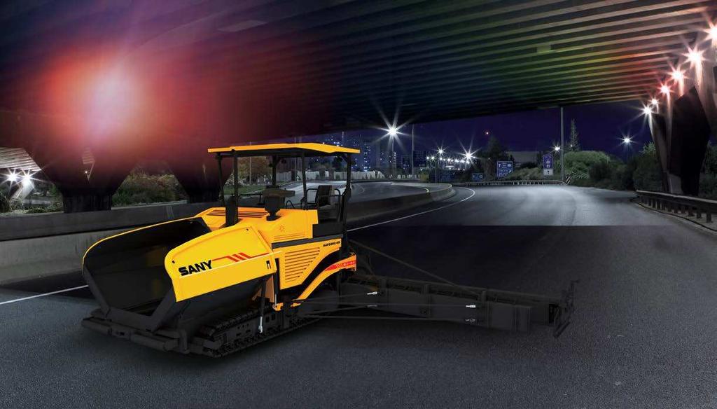 7 /8 SANY SAP SERIES ASPHALT PAVER EXCELLENT PAVING PERFORMANCE High strength screed-- the strongest, most rigid design in the industry.