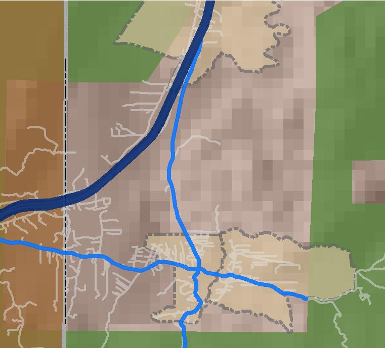 65 Pecos Map created by the Traffic Research