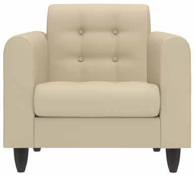 RONA RA13201 Shown with decorative buttons Model # A/COM B C/COL D E F G H I J/LEA CHAIR AND SOFAS SIN # 711-16 RA13201 Single Seat Lounge Chair $1945 2075 2335 2595 2855 3115 3375 3635 3895 4155