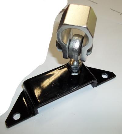 Install steering damper clamp rod end to steering damper bracket as shown using jam nut