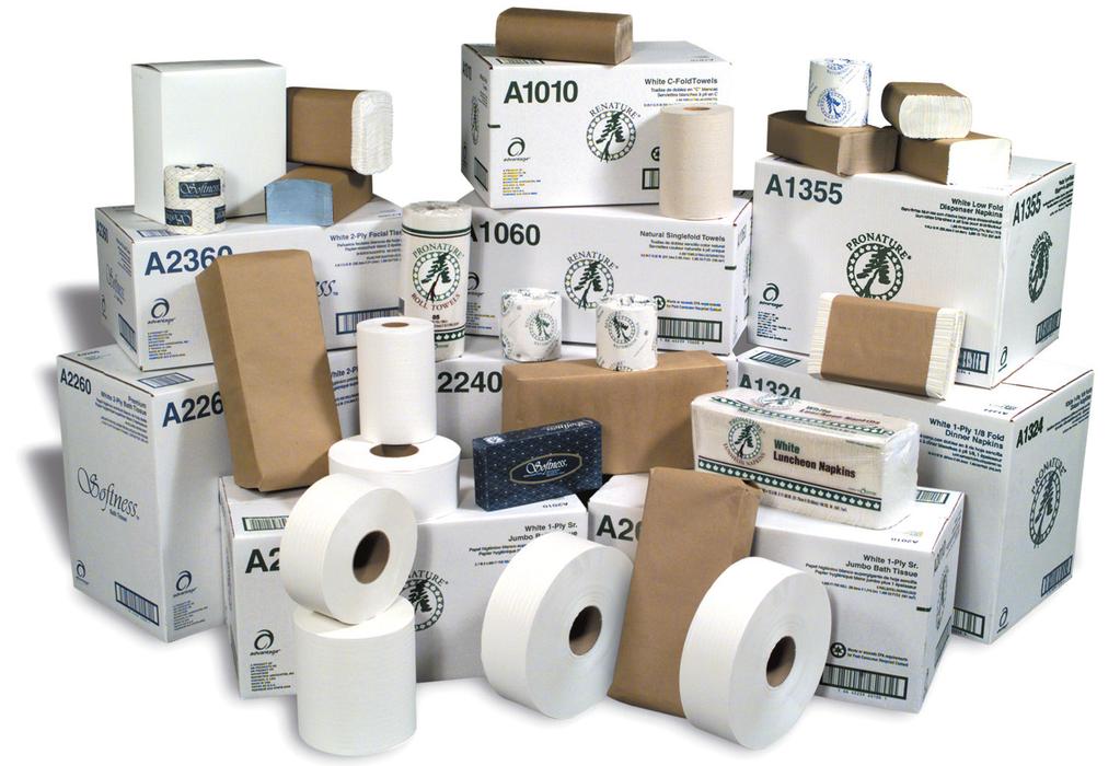 The Advantage Difference With an extensive line of paper products, the Advantage