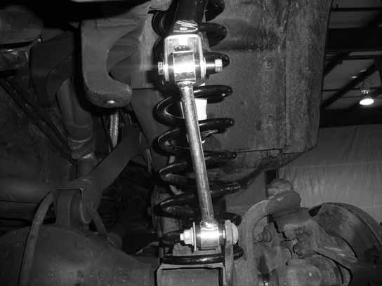 as the run from the axle to the sway bar Figure 7. Torque the factory hardware to 55 ft-lbs and 3/8" hardware to 30 ft-lbs.