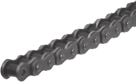 SOLID BUSHING/ SOLID ROLLER CHAIN SBSR CHAIN Solid bushing/solid roller chain holds lubrication in with its one-piece bushings and rollers. This extends the wear life by more than 50%.
