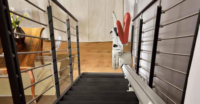 Straight & simple The Platinum Horizon straight stairlift is designed for ease-of-use