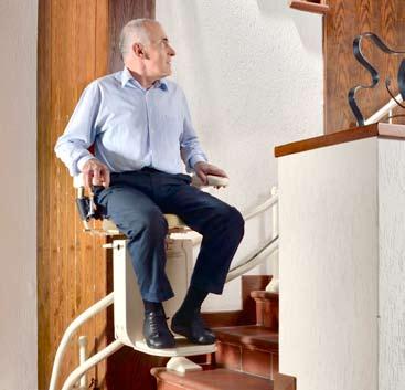 To operate the stairlift simply use the ergonomic joystick