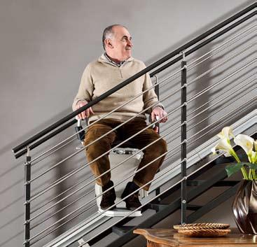 To operate the stairlift simply use the ergonomic joystick