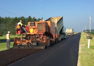County crews performed pavement rehabilitation work along with various drainage improvements prior