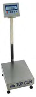 Electronic Platform Scale Available June 2012 TOP GUN Scales CLASS C or 2000WR With KIN 1000 see below Platter Size: see below Specifications: : Mild steel frame and sub frame Built in level