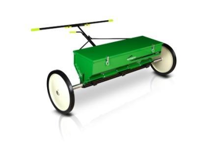 42 TURF TENDER SPREADER 42 Variable-Rate Lawn Spreader with Push Handle or Tractor Hitch Spreads fertilizer, granular chemical, granular lime, seed and granular ice melt Specifications: Capacity: 3.
