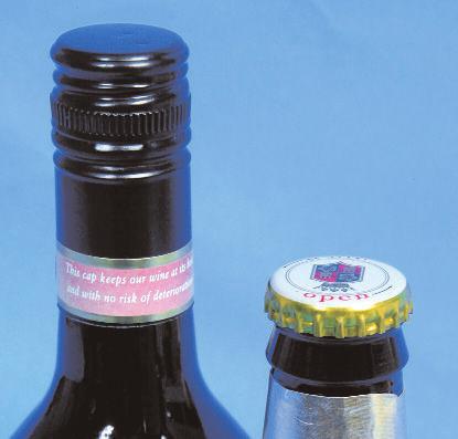 systems for use in testing screw closures, tamper-evident foil inserts in caps, PET and plastic caps and aluminium caps with skirts.