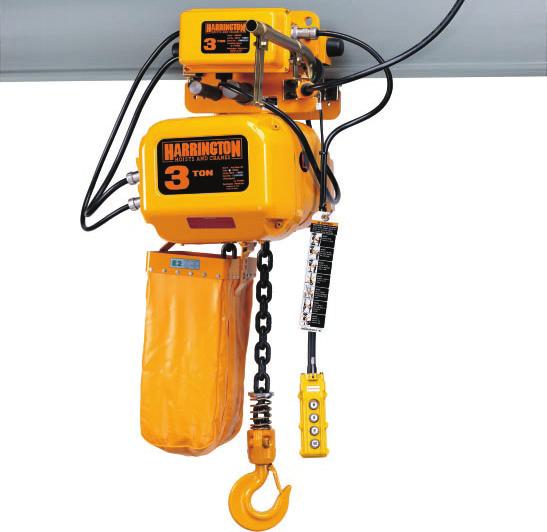 Electric hain Hoists 8 5 Ton Hoist with Trolley Specifications NERM/ERM030L-L 8 (N)ERM00H-L/S Hoist with Trolley Specifications ord L ing (ft/ min) 57 Traversing ing Motor 3 Phase 60 Hz Rated urrent